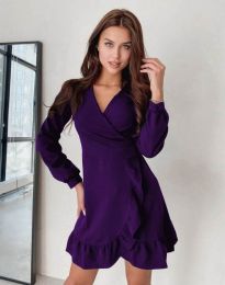 Šaty - kód 1823 - 4 - tmavě fialová