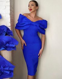 Šaty - kód 24059 - modrá