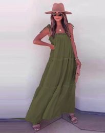 Šaty - kód 3359 - olivově zelená