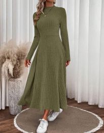 Šaty - kód 33020 - olivově zelená