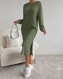 Šaty - kód 33109 - olivově zelená