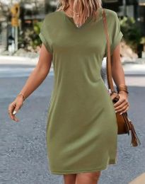 Šaty - kód 610400 - 2 - olivově zelená