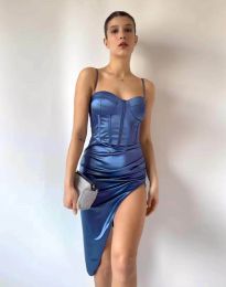 Šaty - kód 221171 - 3 - modrá