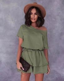 Šaty - kód 6423 - olivově zelená