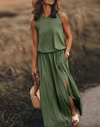 Šaty - kód 50046 - 2 - olivově zelená