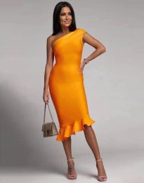 Šaty - kód 7568 - oranžová