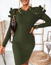 Šaty - kód 2915 - 7 - olivově zelená