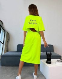 Šaty - kód 55033 - 1 - neonové žlutá