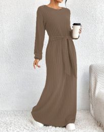 Šaty - kód 33560 - hnědý