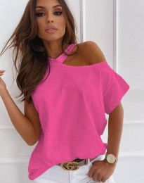 Ефектна дамска тениска в розово - код 0599