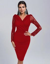 Šaty - kód 90026 - 2 - červená