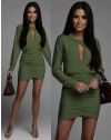 Šaty - kód 0302 - olivově zelená