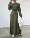 Šaty - kód 32999 - olivově zelená